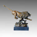 Статуя животных Статуя льва, бросая бронзу, JL Gerome Tpal-103